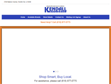 Tablet Screenshot of kendallappliancegranitecity.com